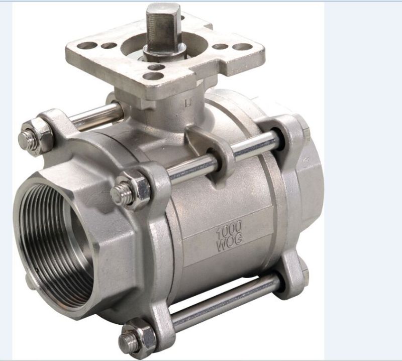 3-Pic Ball Valve with Mounting Pad for Actuator