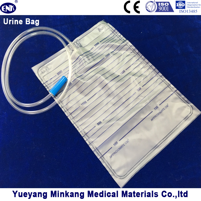 2000ml Medical Disposable Urinary Collection Bag for Adult Without Outlet