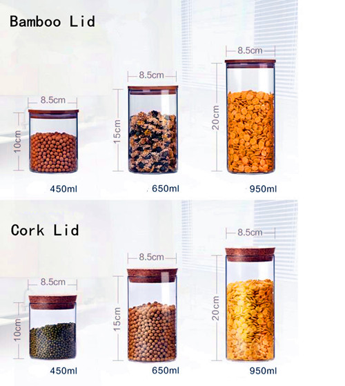 Eco-Friendly Food Grade Material Glass Jar Storage Food Jars