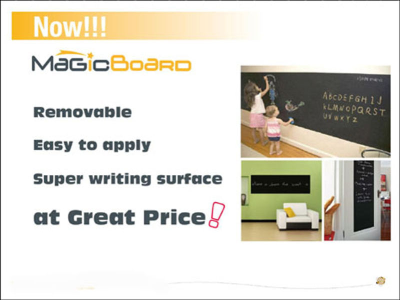 Self-Adhesive Black Chalkboard for Shool and Office Supply