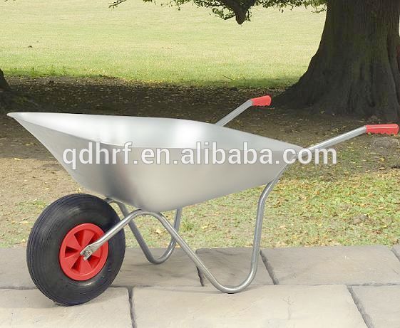 Small Wheelbarrows Cart with Metal Tray with One Air Wheel Wb5206