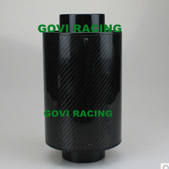 Real Carbon Air Filter Element with 76mm Mororcycle Universal Air Filter