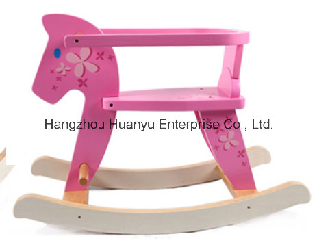 Good Quality Wooden Rocking Horse with Safeguard