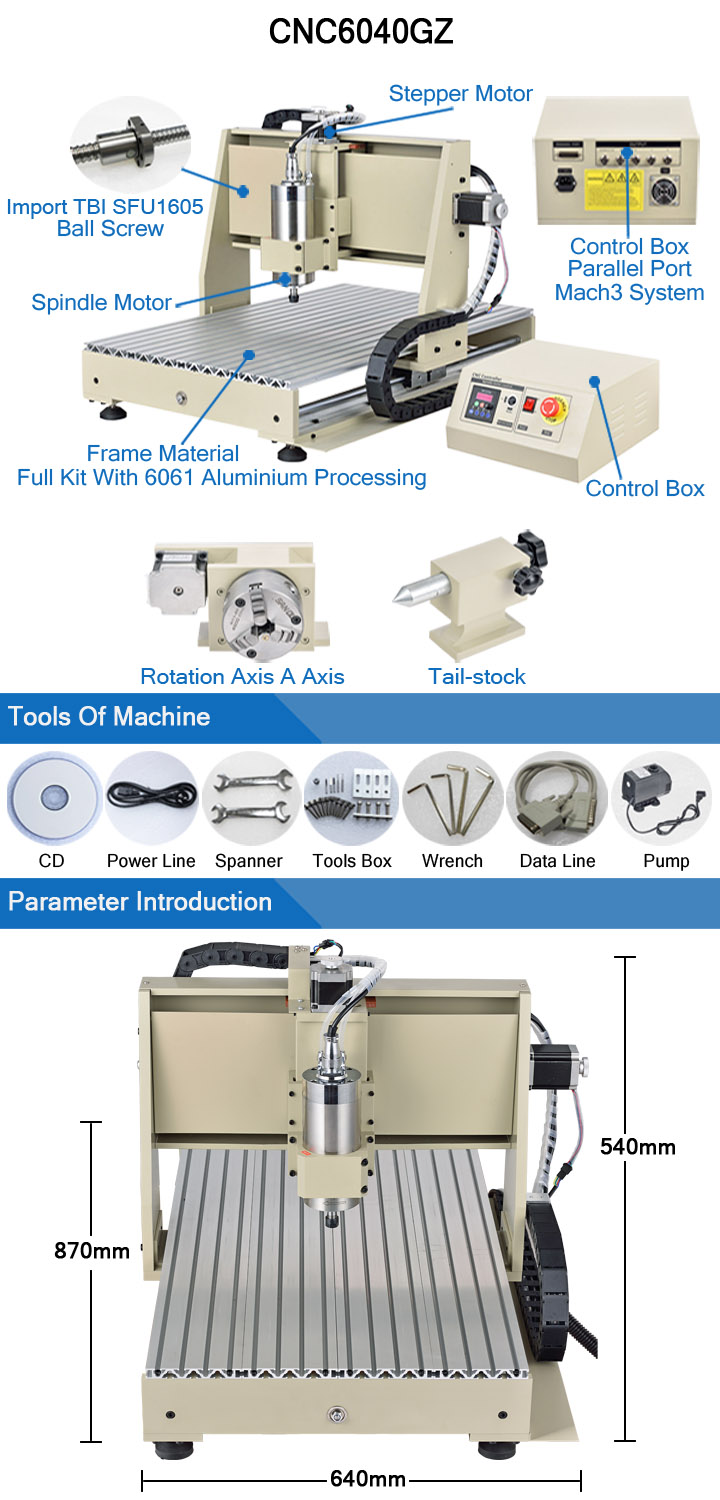 Engraving Drilling Machine CNC Router for Copper Metallic