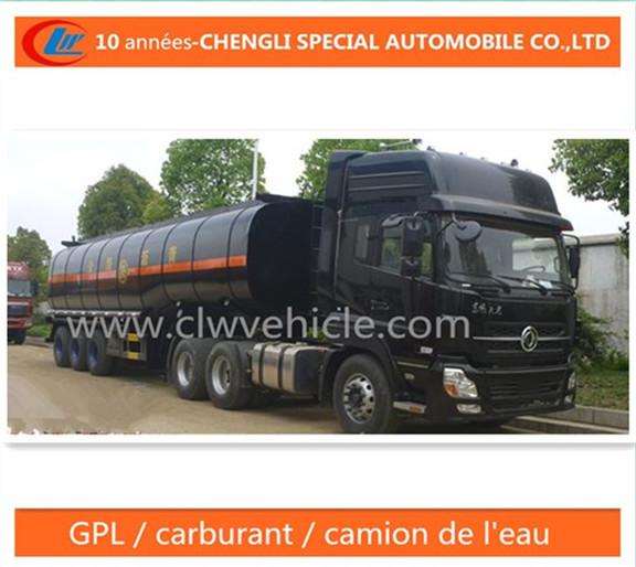 50 Cbm Asphalte Reservoir Semi-Remorque 3 Essieux Trailer