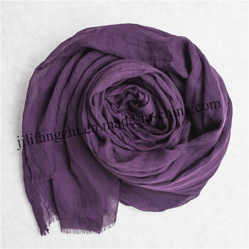 Customed Spun Polyester Printed Scarf Fabric