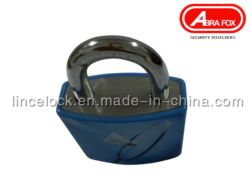 Padlock/ Aluminum Alloy Padlock with ABS Coating Asscorted Printed Design (620)