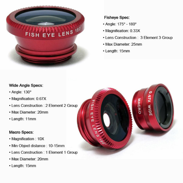 2016 New Product Fish Eye Lens Cell Phone Lens