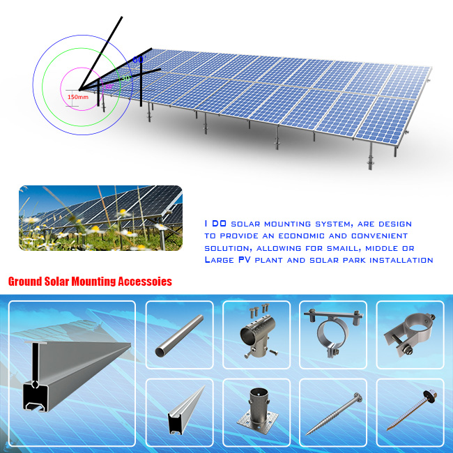 Latest Solar Pile Ground Racking and Mount (SY0107)