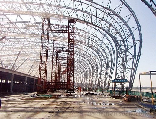 Steel Frame Dome Shed, Steel Truss Structure