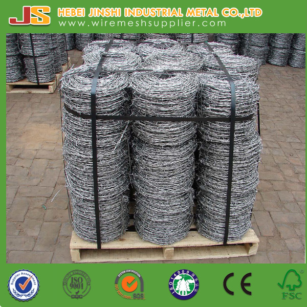 China Factory Directly Hot Dipped Galvanized Barbed Wire Fence