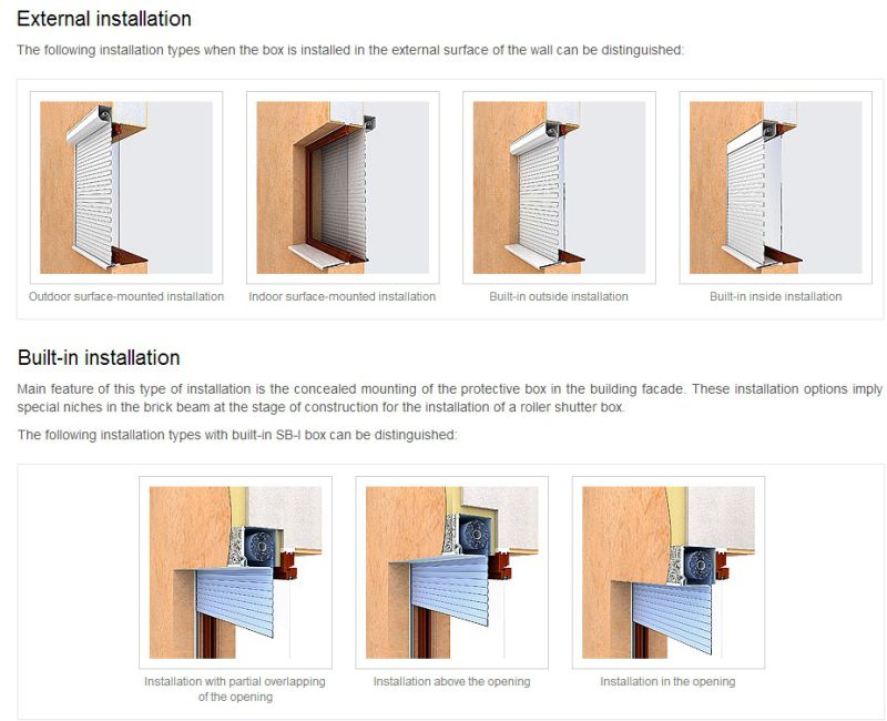 Foncci Outbox Metallic Aluminium Roller Shutter