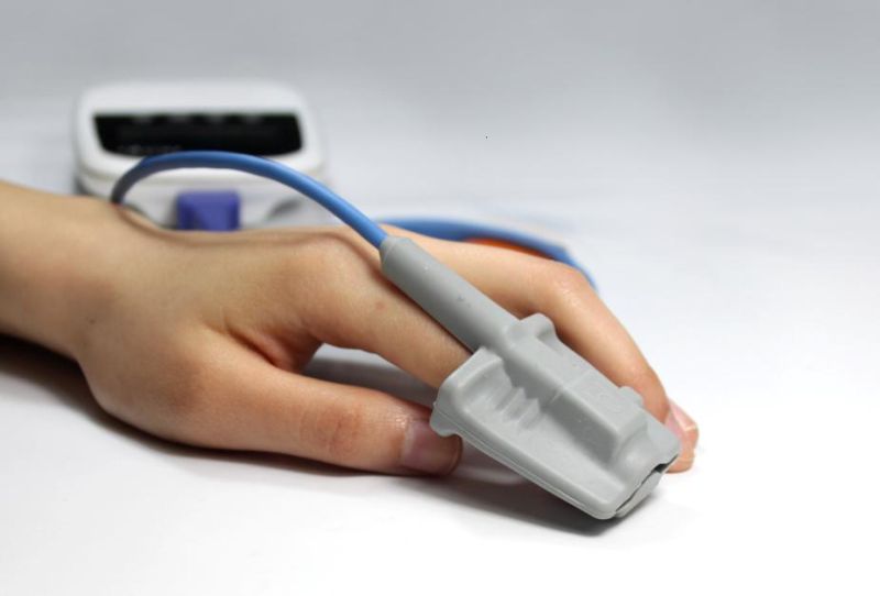 CE Handheld Palm Portable Pulse Oximeter for Adult/Neonate with Finger SpO2 Sensor Probe SpO2 Pulse Monitor with Alarm