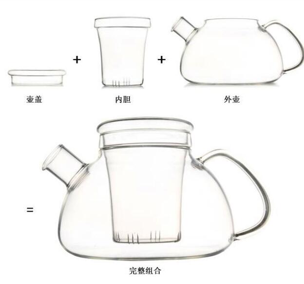 Customeized Heat Resistance Glass Tea Pot with Infusion