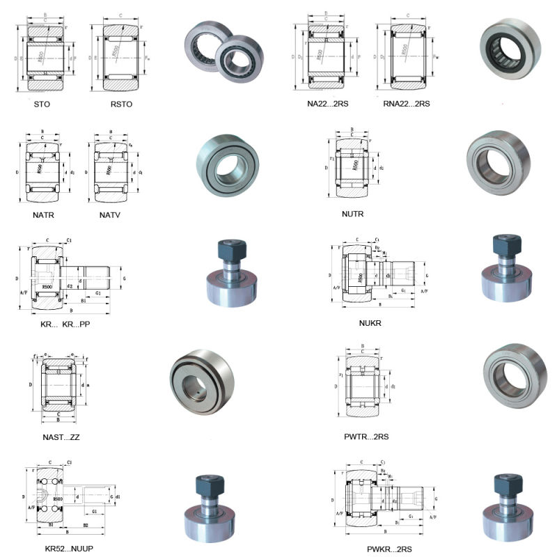 Track Roller Bearing Cam Follower Bearing V W U Shape