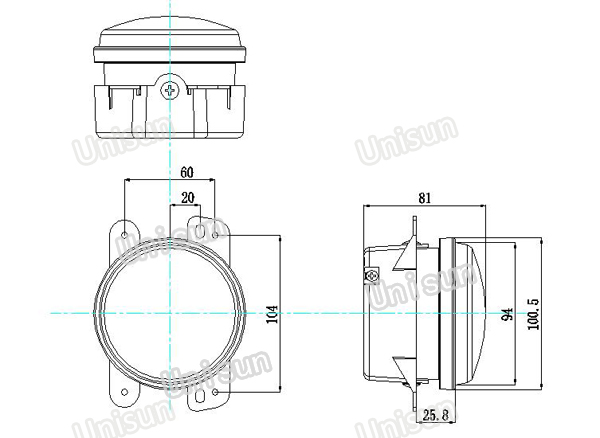 12V 4inch 30W LED Truck Fog Light