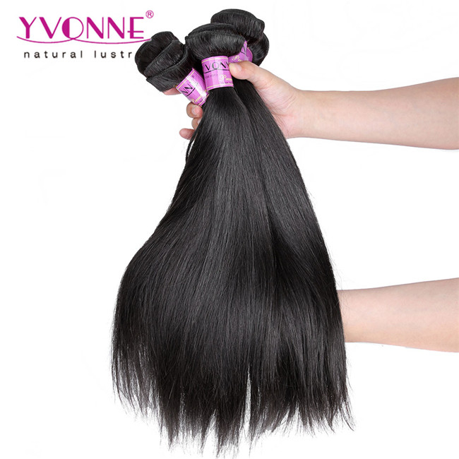 Natural Straight Virgin Peruvian Hair Weft