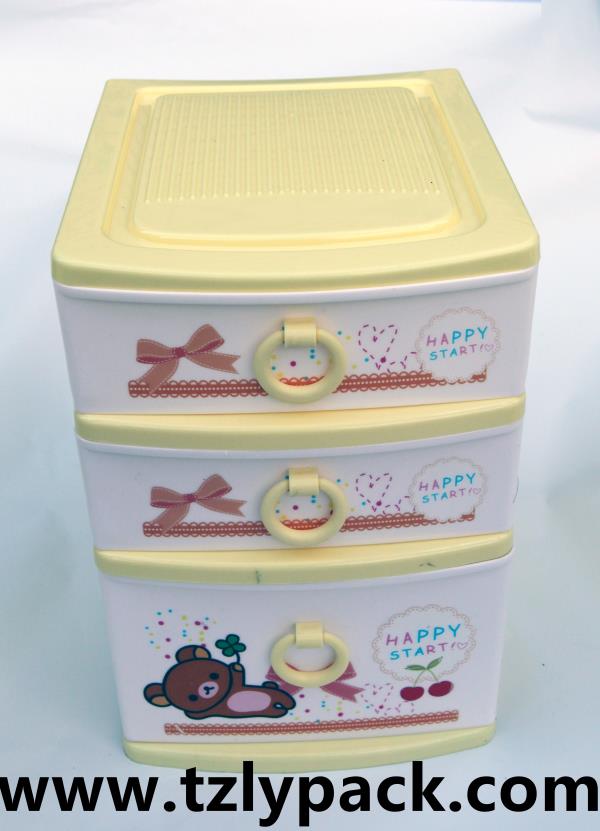 Cute Bear, Lovely Flower, Heat Transfer Film for Plastic Small Sorting Box