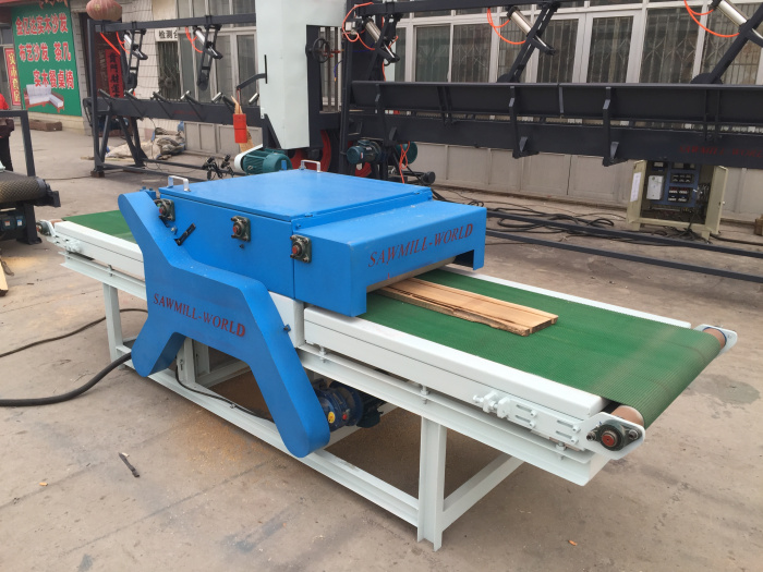 Twin Blade Circular Sawmill Boards Edge Machine