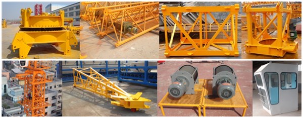 High Quality Qtz63 Model Top Kit Tower Crane