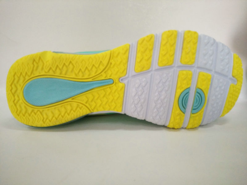 Fluorescent Green Solft Outsole Sports Shoes