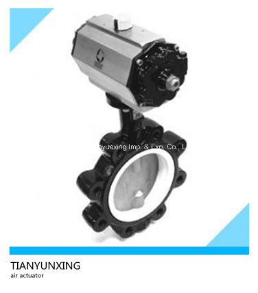 Wafer NBR Seat Air Actuator/Pneumatic Butterfly Valves