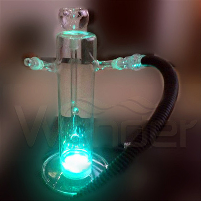 New Style Galss Hookah with LED and Leather Case