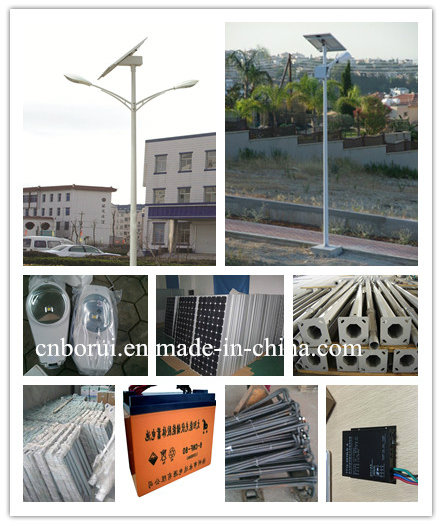 6m 8m 12m 3D Excellent 30W-210W Solar Street Light Customise Ce RoHS BS En ISO 1461 HDG