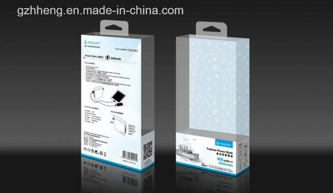 Manufacturer Plastic Paper Box for Power Bank (plastic gift package)