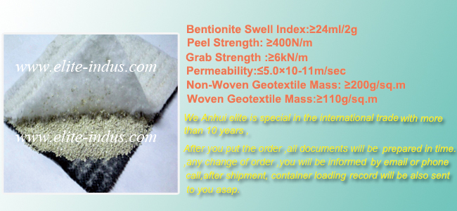 Sodium Bentonite Geosynthetic Clay Liner with ASTM Standrand