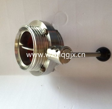 304 316 Food & Beverage Sanitary Stainless Steel Tri Clamp Butterfly Valve for Medical Equipment