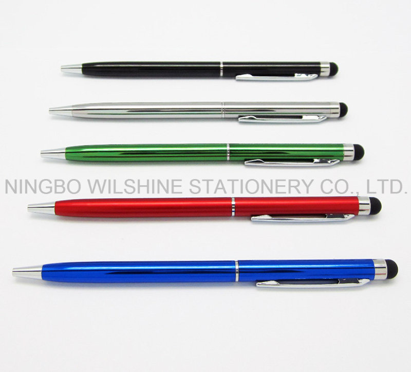 Slim Hotel Promotional Metal Stylus Ball Point Pen (IP016)