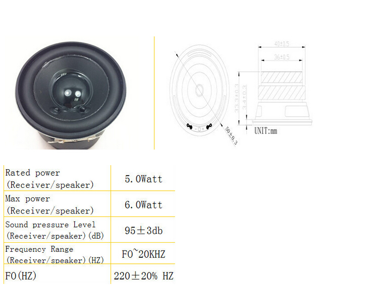 Fbmb5033 China Supplier Cheap 50mm 4ohm 5W Round Multimedia Speaker for Stage Home (Fbele)