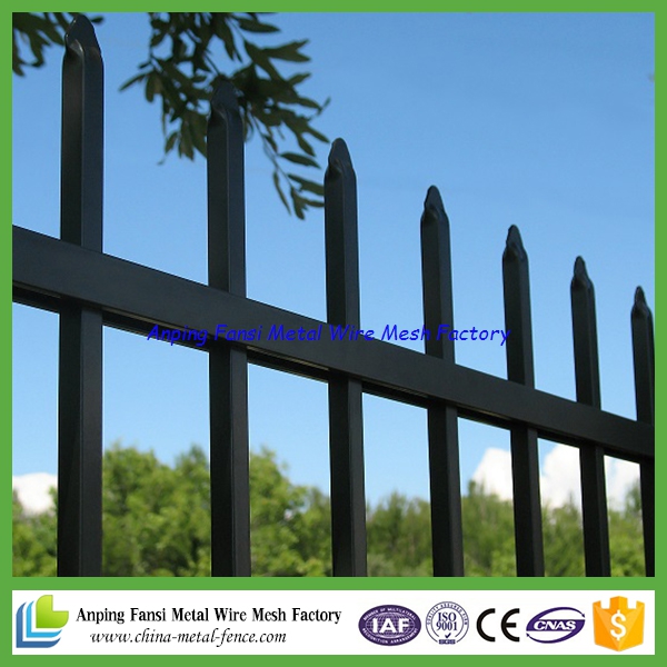 2016 Hot Sale2.1m X2.4m Spear Top Security Picket Steel Fence