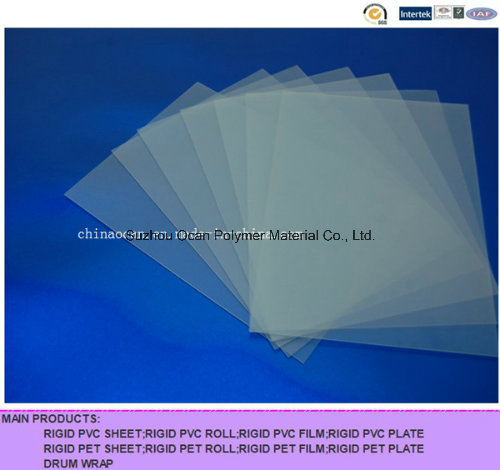 400 Mircon Clear Matt Embossed PVC Sheet for Printing