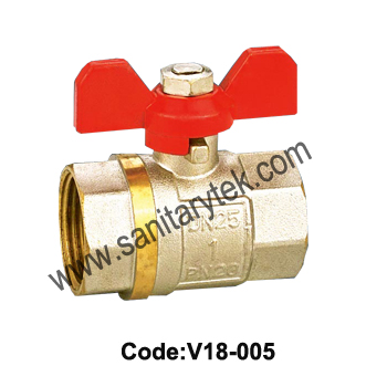 Brass Ball Valve with Steel Handle (V18-001)