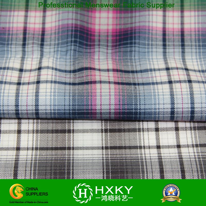 Ripstop Pattern Yarn Dyed Polyester Fabric for Casual Skirt