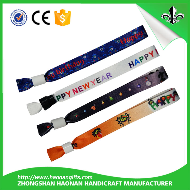 Custom High Quality and Festival Fashion Fabric Wristband