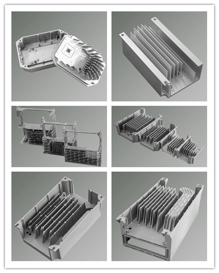 Aluminum ADC-12 Material Die Casting Radiator for Electrical Appliance