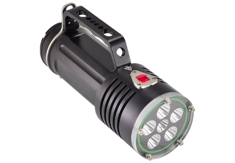 50watts Aluminium Rechargeable LED Flashlight Underwater 200meters LED Lights