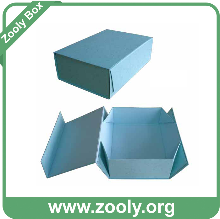 Multipurpose American Collection Printing Paper Cardboard Foldable Storage Box with Metal Button and Finger Hole