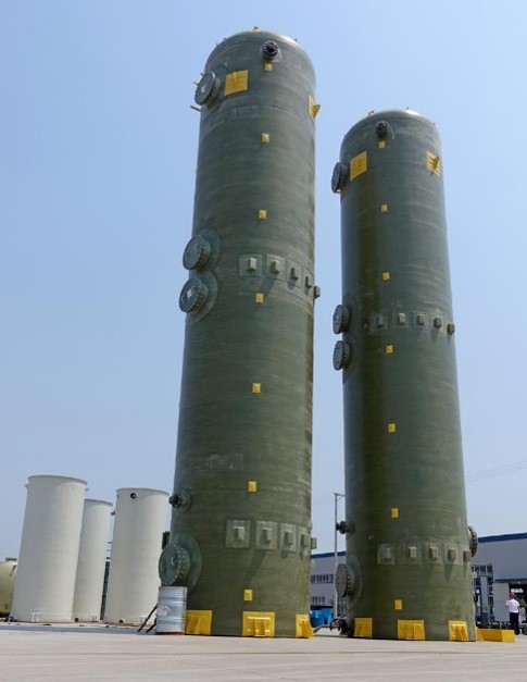 FRP Tower to Treat Waste Gas