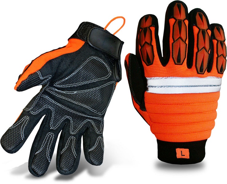 Mechanic Glove-Work Glove-Safety Glove-Hi-Vis Anti-Vibration Work Gloves -Heavy Duty Glove