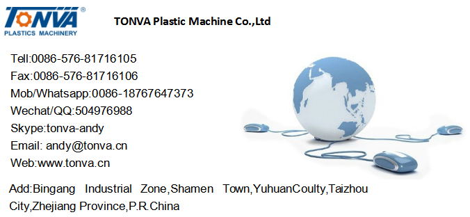 Tonva Bottle Plastic Machine of 2L Single Station Blowing Machine