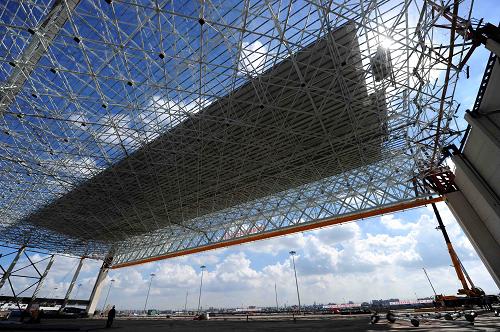 Prefabricated Steel Space Frame Aircraft Hangar