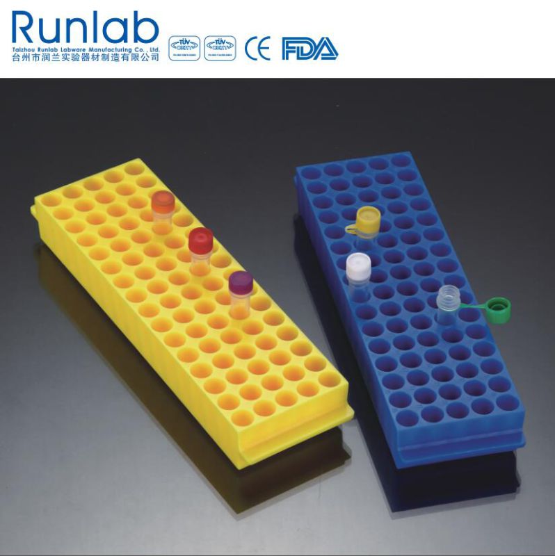 80-Well Polyproyplene Reversible Racks for Microtube