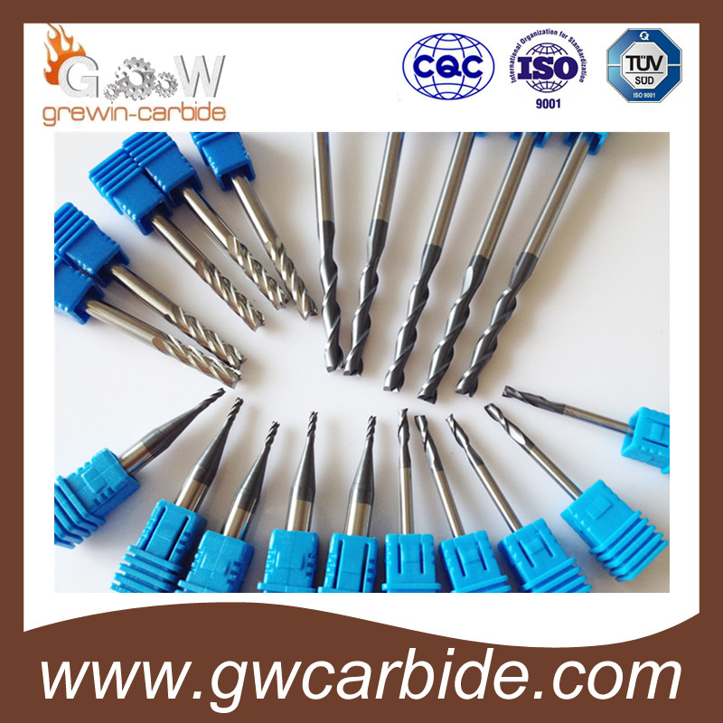 Tungsten Carbide Flat and Ball Nose End Mills/Drills