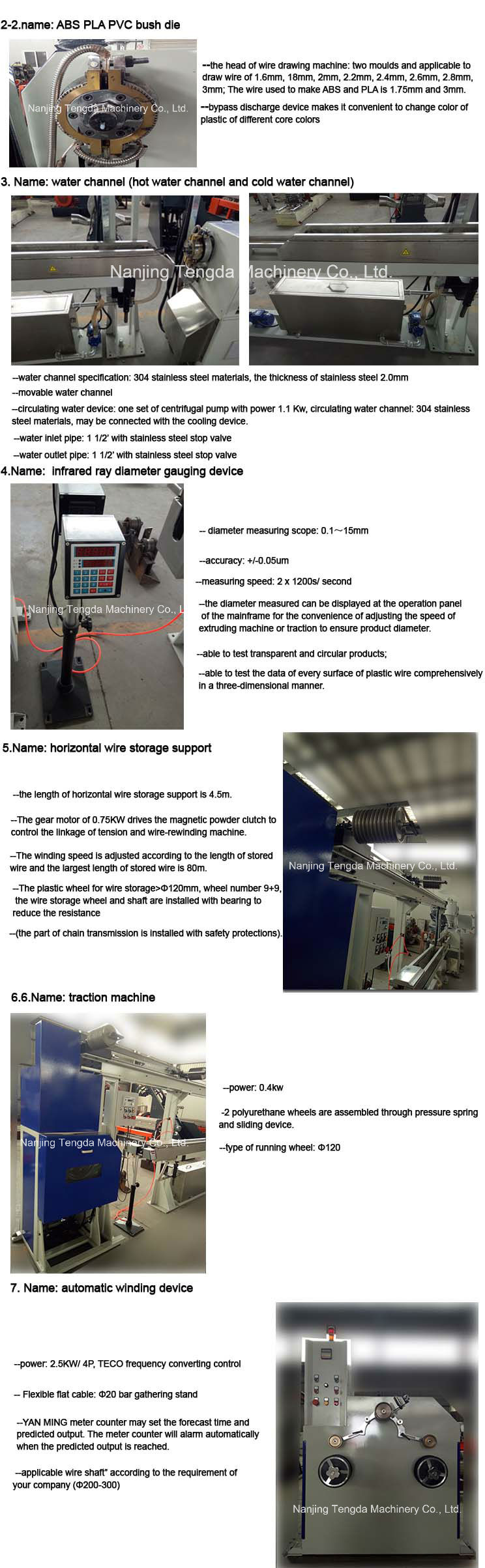 ABS/PLA Filament Extrusion Line for 3D Printer