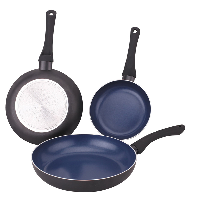 Kitchenware 3 PCS Aluminum Non-Stick Coating Fry Pan Set