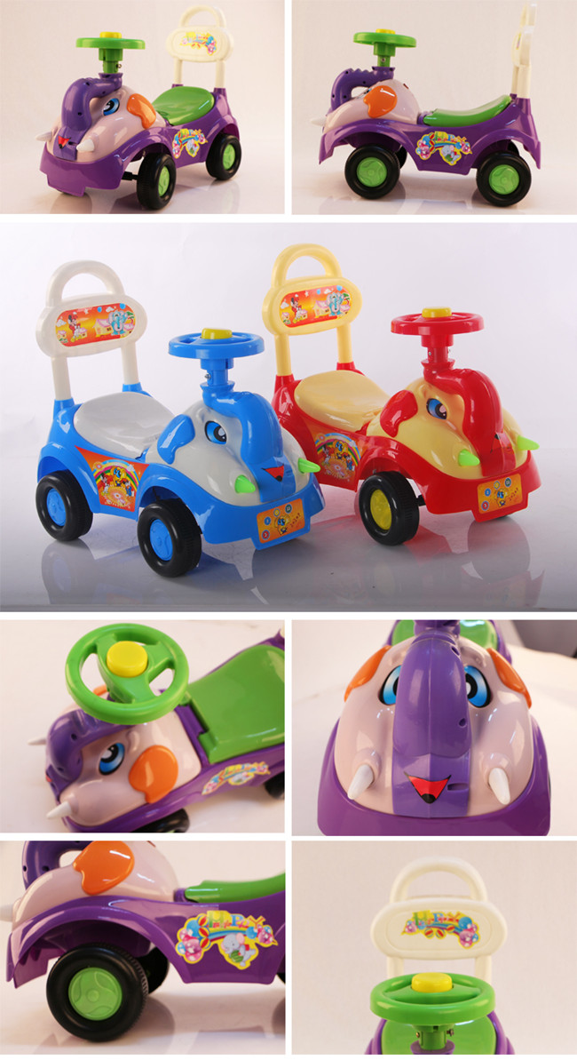 Factory Kids Ride on Toy Wiggle Car with Bacrest Wholesale